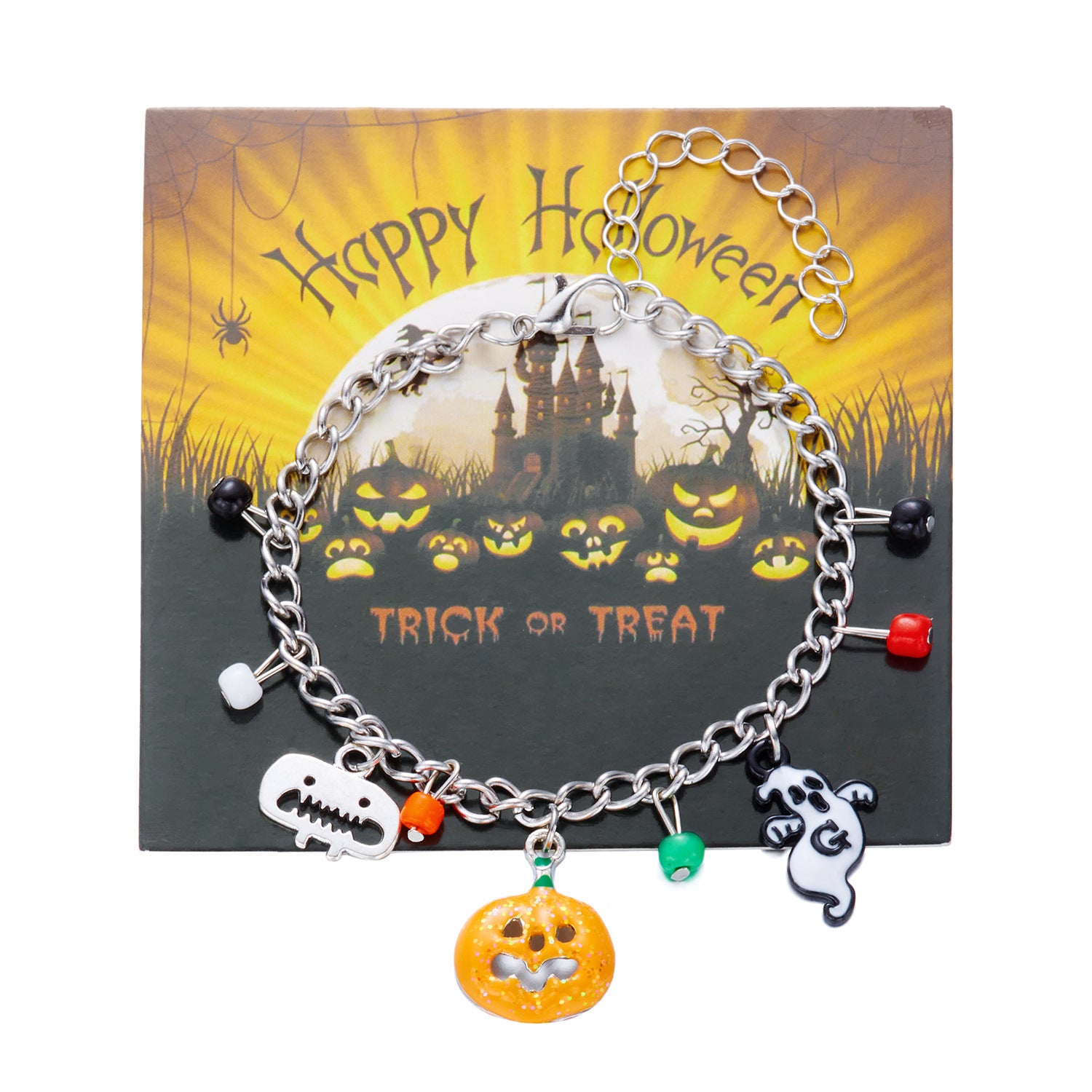 Wholesale  Cartoon Funny Pumpkin Ghost Bracelet